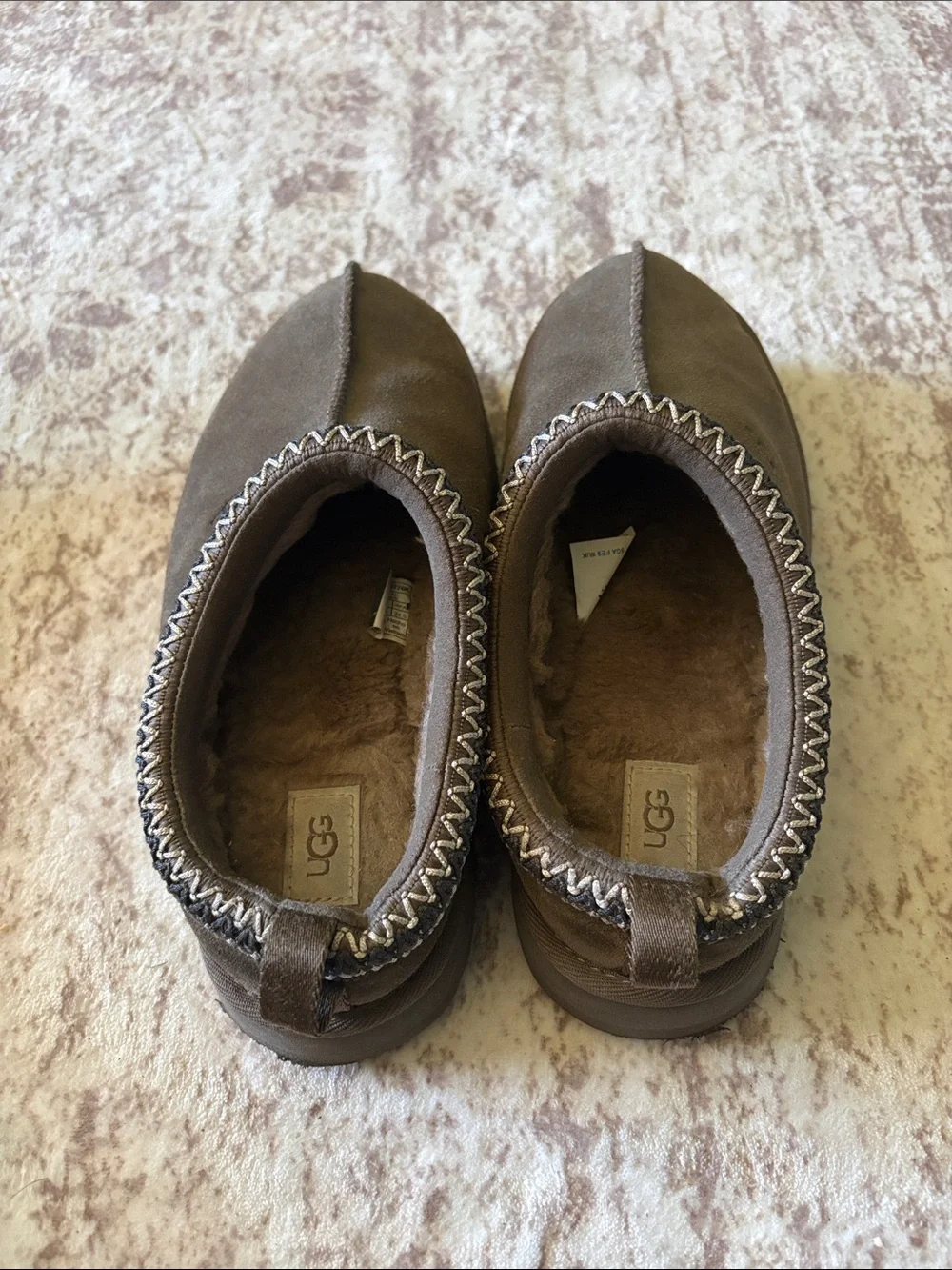 Kids UGG Chestnut Suede Cozy Slip-On Mules